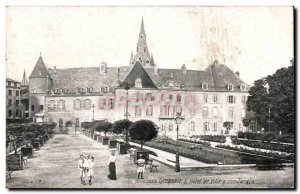Grenoble - City Hotel - Garden - Old Postcard