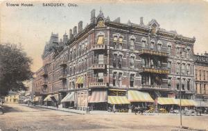 Sloane House Sandusky Ohio 1910 handcolored postcard