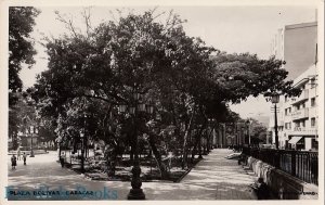 Postcard RPPC Plaza Bolivar Caracas Venezuela