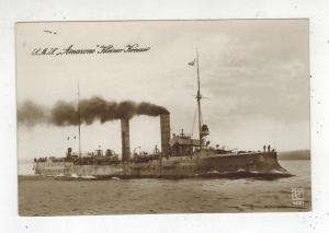 Mint RPPC Postcard Germany Navy Kriegsmarine Destroyer SMS Amaxone WW 1