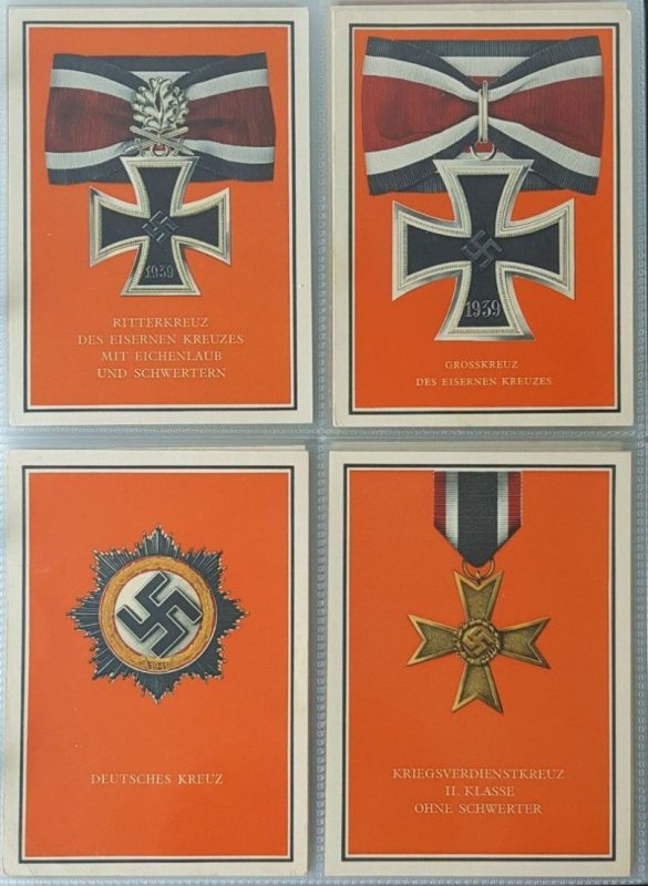 GERMAN THIRD 3rd REICH ORIGINAL PROPAGANDA COMPLETE SET - WEHRMACHT WAR MEDALS