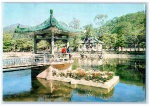 c1950's Viewing Area Corner of Conghua Hot Springs Republic of China Postcard