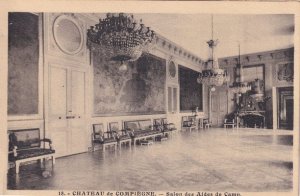 Aides De Camp Salon Chateau De Compiegne Old French Postcard