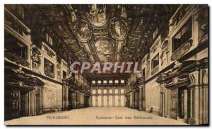 Old Postcard Augsburg Goldener Saal of Rathauses