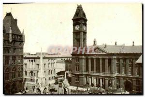 Postcard Old Chamberlain Square Birmingham