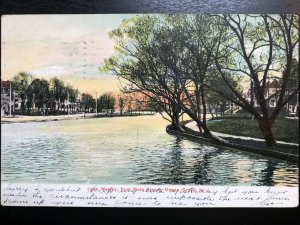 Vintage Postcard 1907 Lake Wesley Main Street Ocean Grove New Jersey
