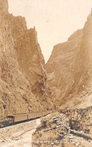 Canon City Colorado Royal Gorge Railroad Real Photo Vintage Postcard AA59435