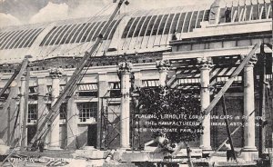 New York Placing Corinthian Caps, Liberal Arts Bldg., NY State Fair 1908,PC U179