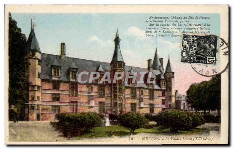 Nevers - The Ducal Palace Old Postcard