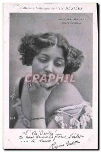 Old Postcard Art collection Wine Desiles Regina Badet Opera Comique