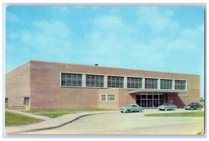 c1950's New Field House Building Fort Bragg North Carolina NC Postcard