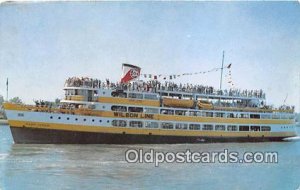 SS Mount Vernon Wilson Lines, New Pier Four Ship Unused 