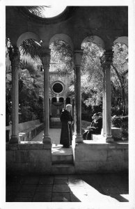 Dubrovnik Croatia 1940-50s RPPC Real Photo Postcard Franciscan Cloister