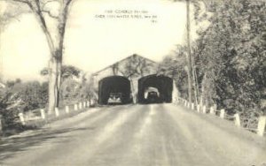 Old Covered Bridge - Stillwater River, Maine ME Postcard