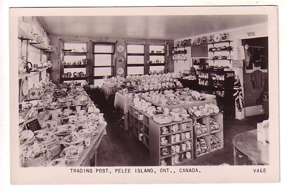 Real Photo, Trading Post, Interior, Pelee Island, Ontario