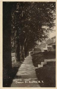 View Along Church Street - Groton NY, New York - pm 1909 - Rudolph Brothers - DB