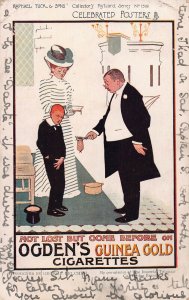 OGDEN'S GUINEA GOLD CIGARETTES-LOST BUT NOT GONE~1903 TUCK CELEBRATED POSTER PCD