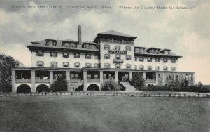 Atlantis Hotel Cottages Kennebunk Beach, Maine c1930s Albertype Vintage Postcard