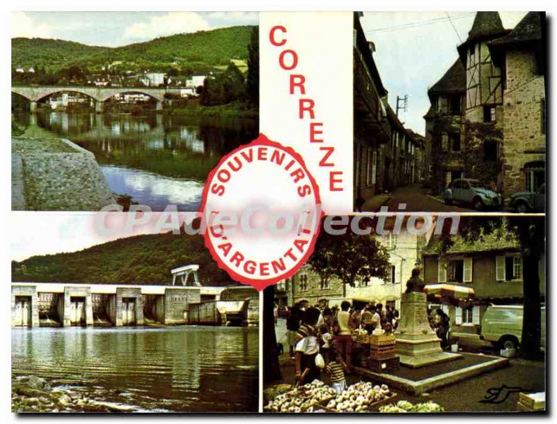 Postcard Modern Argentat Center Of Stay And Tourism Dam From Hourglass market...