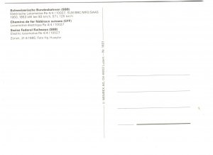 Swiss Federal Railways Steam Locomotive, 1965