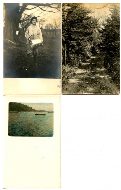 3 RPPC's - Boating, Maple Sugaring, Country Road