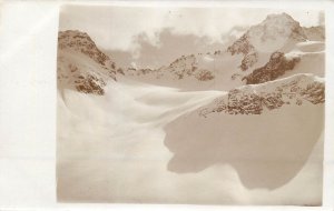 Mountaineering Austrian Alps vintage real photo postcard 1920s panorama