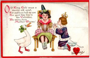 To my Valentine - Old King Cole - Rafael Tuck Postcard - c1908