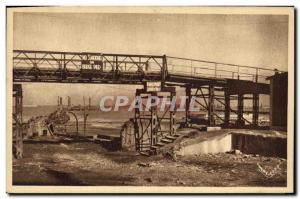 Postcard Modern Army Arromanches Bains Wearing the Liberation The bridge & # ...
