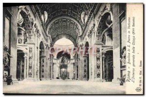 Old Postcard Roma Basilica di Pietro