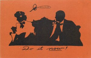 Postcard C-1910 Silhouette romance do it now TP24-1612