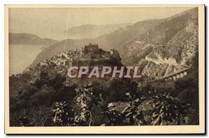 Postcard Old La Douce France French Riviera Eze The Rising Sun Village