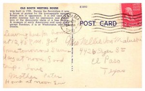 Postcard SHOPS SCENE Boston Massachusetts MA AS8757