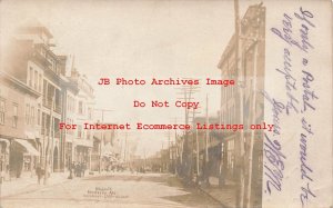 MD, Frostburg, Maryland, RPPC, Main Street, Business Area, 1906 PM,Gilbert Photo