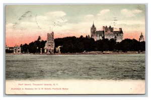 Hart Island From Water Thousand Islands New York NY UDB Postcard W19