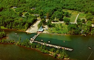 VT - Lake Dunmore.  Waterhouse Beach & Marina, Salisbury.  (creases)   