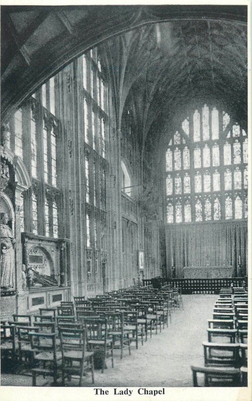 Postcard England Gloucester Norman Abbey - The Lady Chapel interior aspect