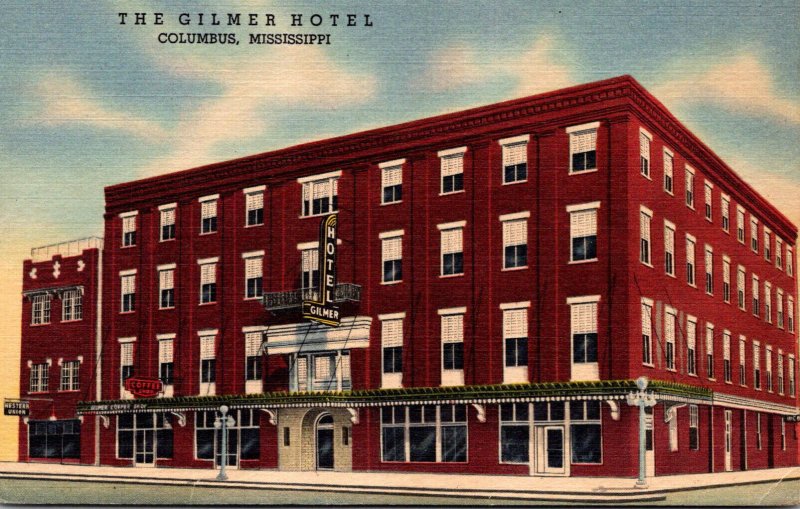 Mississippi Columbus The Gilmer Hotel Curteich