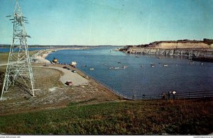 Missouri Lewis Clark Lake View From Top Of Gavin's Point Dam 1961