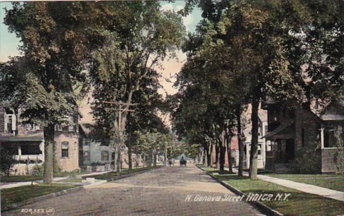 New York Ithica North Geneva Street 1909