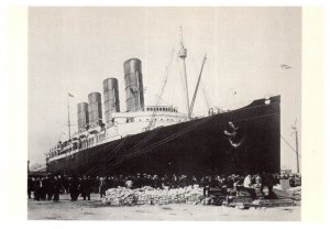 The Lusitania British Cunard Line built 1807 Boat Postcard