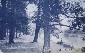 Aurora Illinois IL Riverview Park c1909 Vintage Postcard D24