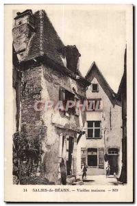 Old Postcard Salies de Bearn Old Houses