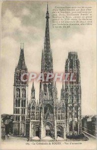 Old Postcard The Cathedral of Rouen Overview