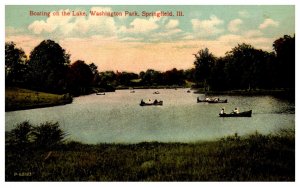 Illinois  Springfield boating on Lake Washington Park