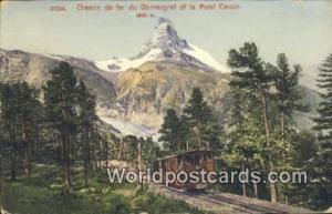 Mont Cervin Swizerland, Schweiz, Svizzera, Suisse Chemin de fer du Gornergrat...