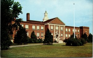 Vtg 1950s Dover High School Dover Delaware DE Unused Chrome Postcard