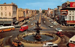 Dexter Avenue, looking east showing state capital, coke sign Montgomery, Alab...