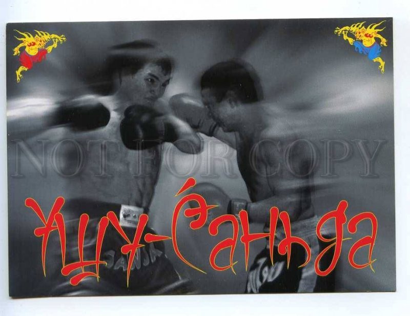 239473 RUSSIA ADVERTISING fighting Wushu Sanda card