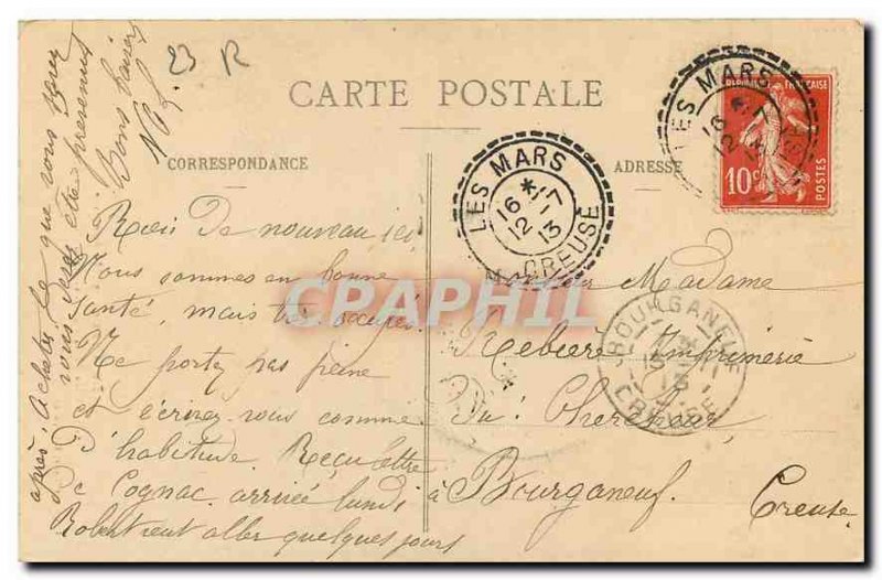 Old Postcard Creuse Rozeille picturesque Valley of Un Coin de la Riviere