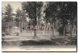 Old Postcard Tennis Martigny les Bains